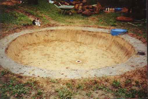 The main pond hole dug out