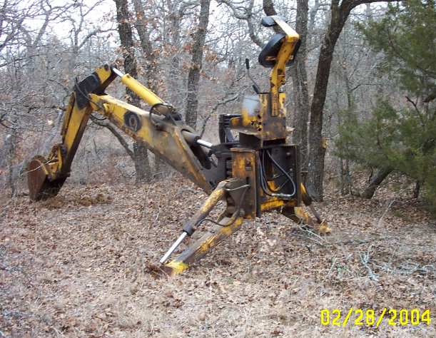 The 350-B with its backhoe