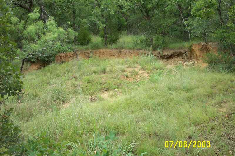 The site for the new pond